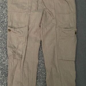 Free People Tan Boot Cut Pants